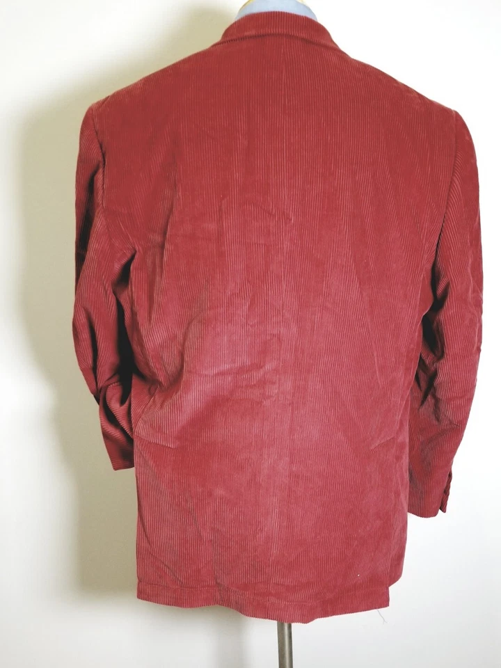 Blazer Abrigo Deportivo 46L Naranja Pana Rayas Algodón Chaqueta Alan River Foto 3 de 4