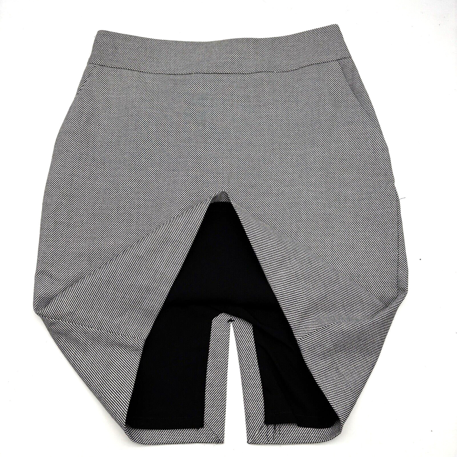 Express Black White Wave Micro Pattern High Waist… - image 4