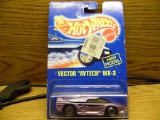 HOT WHEELS BLUE CARD #207 VECTOR "AVTECH" WX-3