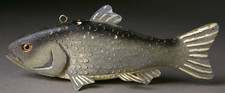 VINTAGE BROOKS BIG JOHN LDF WISCONSIN FISH SPEARING DECOY FOLK FISHING ART LURE