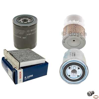 BOSCH Inspektionspaket Filterset für Mitsubishi Pajero II Canvas Top V2_W V4_W