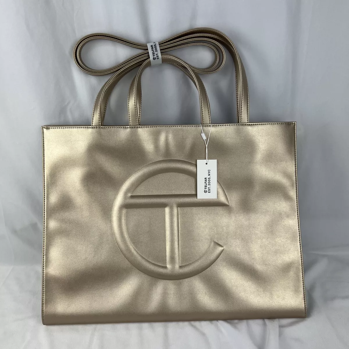 Telfar gold bag 2025