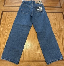 Eddie Domani Boys Jeans Sz 12 Blue Jeans Back Pocket Design Brand New