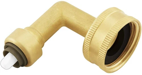 J.STEPHENS 1/4" X 3/4" GH PlumBite Push On Fittings Dishwasher 90° Elbow C77433L - Picture 2 of 4