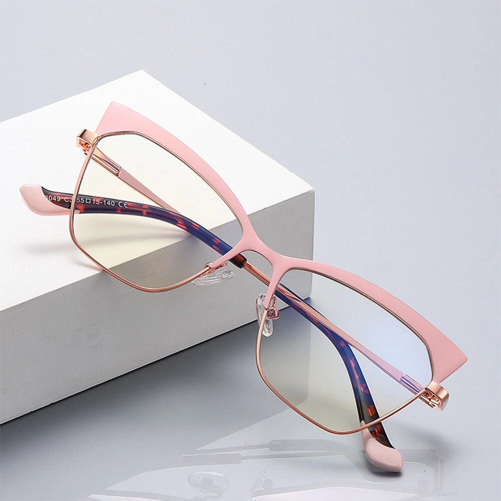 Women Full Frame Bifocal Reading Glasses Readers Eyebrow Two Color Glasses K