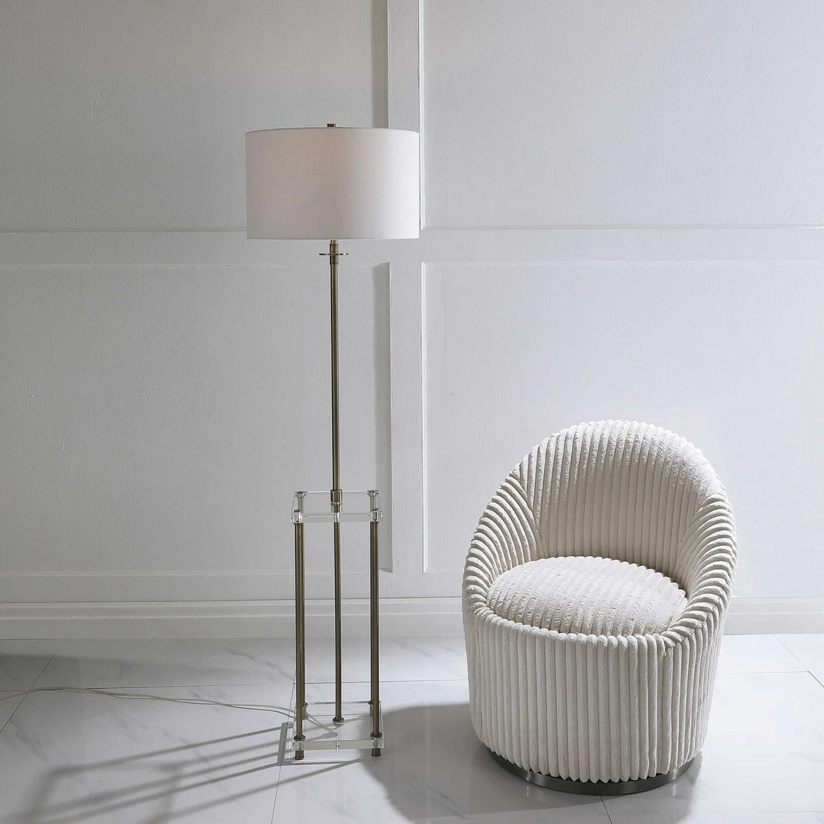 Floor lamp on sale with drink table
