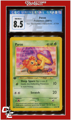 Paras (1st Edition) graded CGC 8.5 for sale on eBay