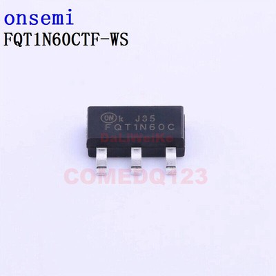 5PCSx FQT1N60CTF-WS SOT-223-4 onsemi transistors #W6