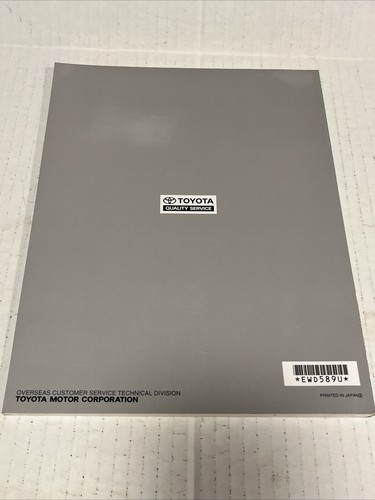 2005 Toyota OEM MR2 Repair Manual ELECTRICAL WIRING DIAGRAM EWD589U - Picture 6 of 6
