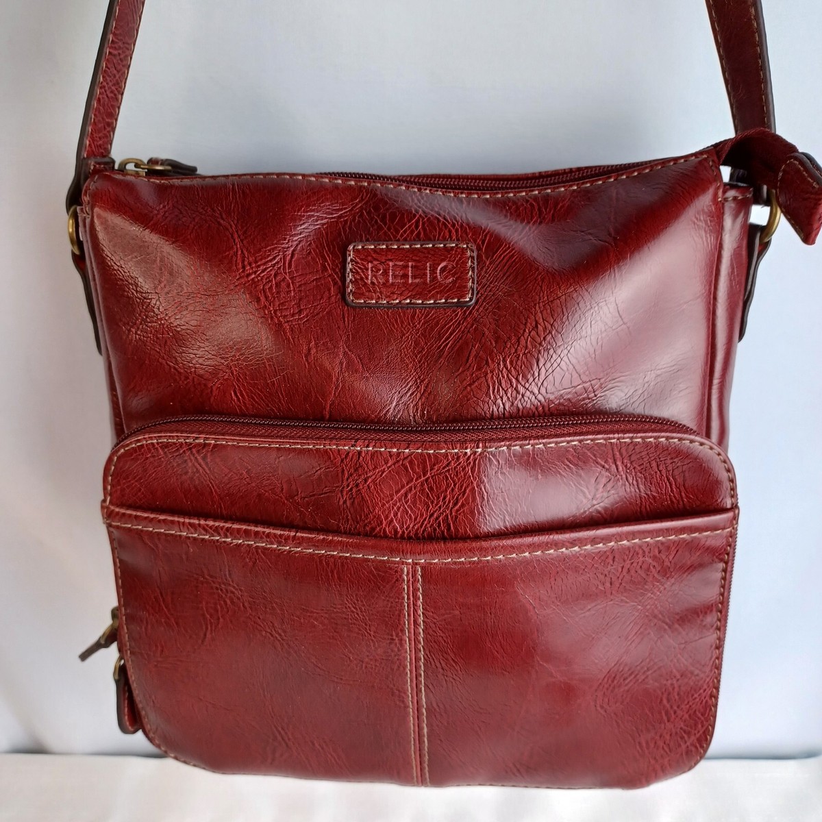 Relic Brand Burgundy Shoulder Bag Purse READ