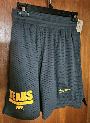 Cal Bears NCAA Nike Men's 2024 Anthracite Sideline Mesh Shorts Size Medium NWT