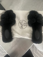 hermes oran shearling sandal