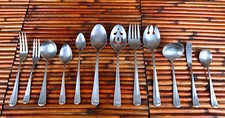 Stanley Roberts / Rogers JEFFERSON MANOR Glossy Stainless Flatware CHOICE (225)