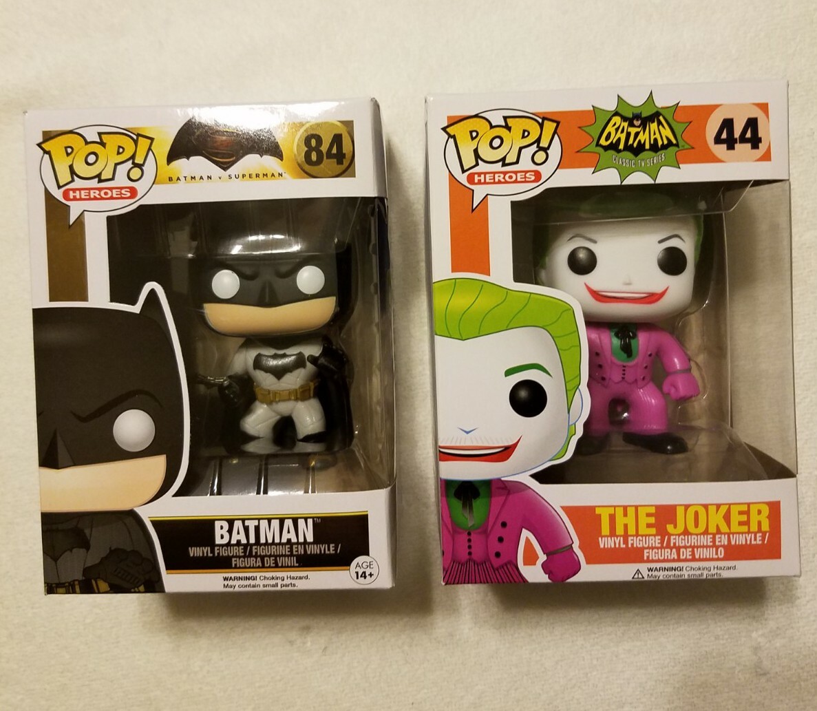 ¡Nuevo Funko Pop! Paquete De Héroes - Tv Clásica De Batman - #84 #44 - Batman Y El Joker
