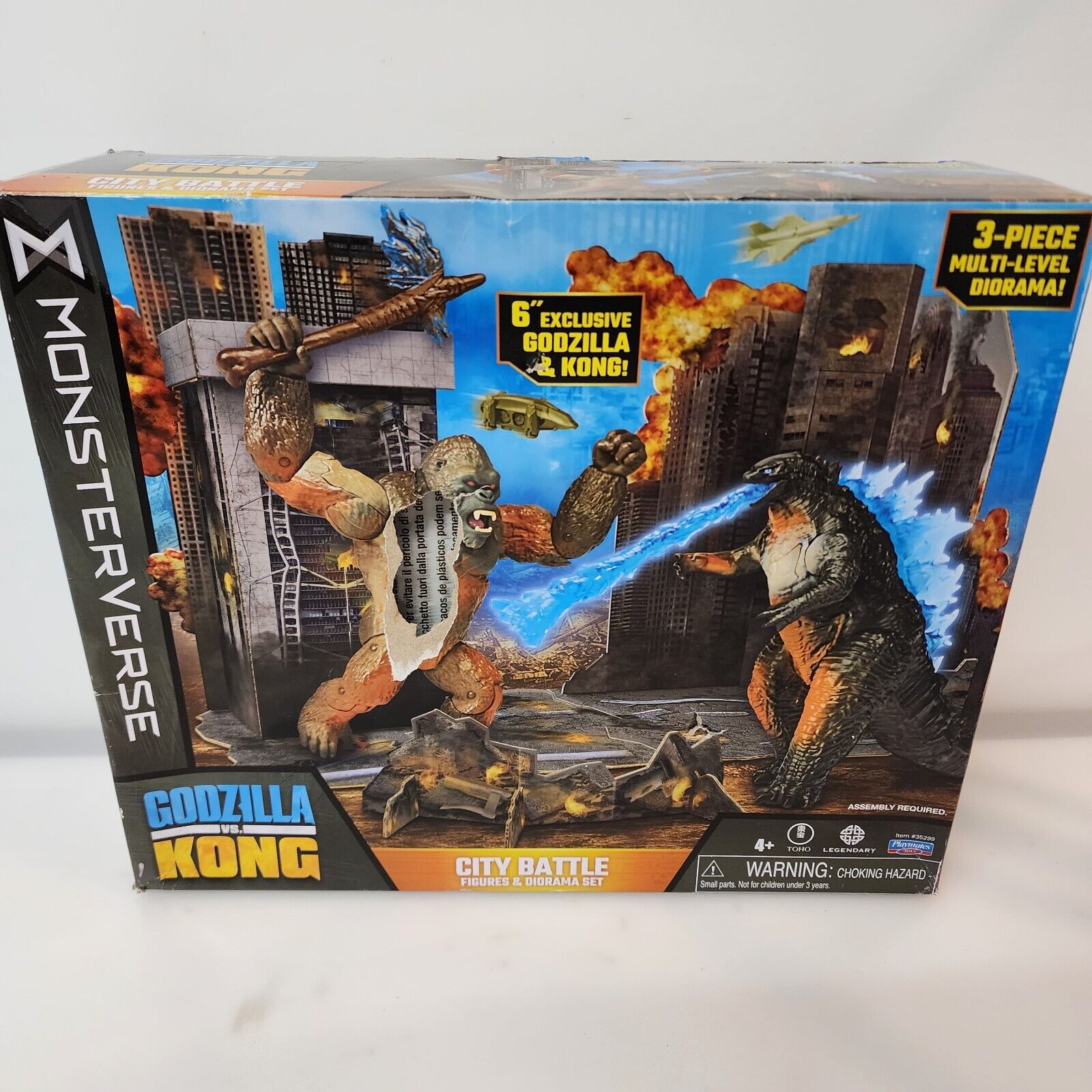  Godzilla Monsterverse City Battle Pack, Multi : Toys & Games