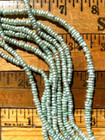 Freshwater Pearls Seafoam Green spacer 3.5mm 16" Strands