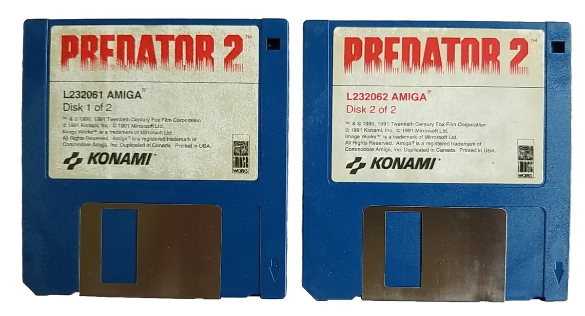 PREDATOR 2 Commodore AMIGA Rare Vintage Game with Manual,Password
