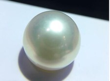 HUGE 16mm Natural south sea genuine white round loose pearl undrilled 3888AA