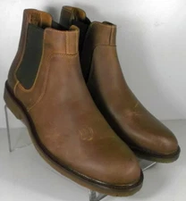 592652 MSBT50 MEN'S SHOES 9 M BROWN LEATHER BOOTS JOHNSTON MURPHY