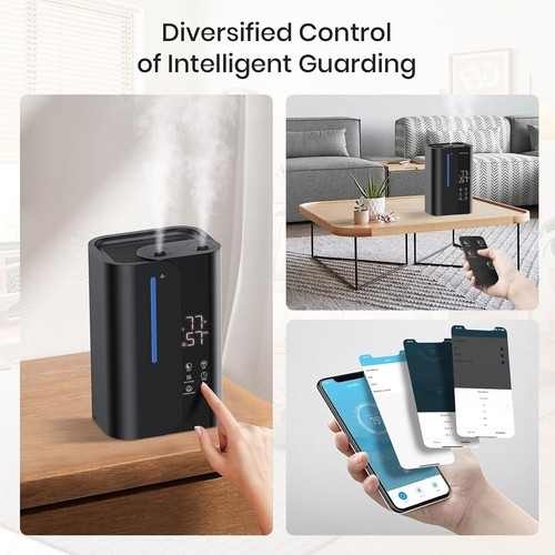 5L Cool Mist Humidifier Large Room Top Fill Ultrasonic Smart Oil Diffuser Baby - Picture 6 of 10