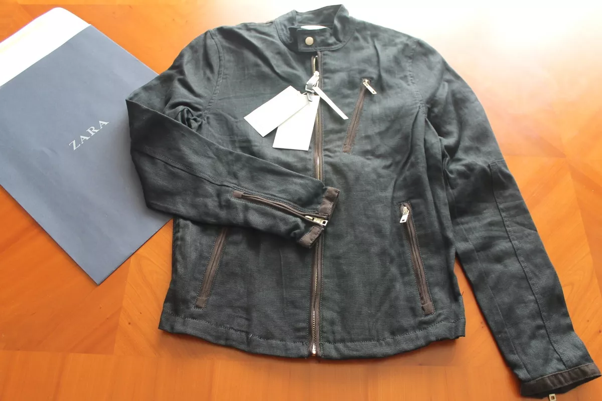 Zara man linen clearance jacket