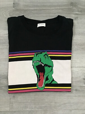 Saint Laurent Paris 'T-Rex Dino' T-Shirt - Size Medium (p2p 19