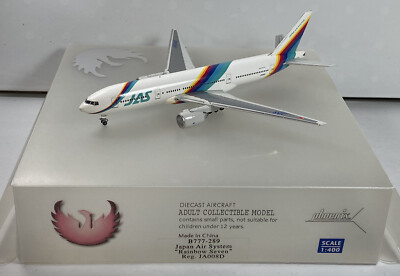 Phoenix 1:400 JAPAN AIR SYSTEM BOEING B777-289 RAINBOW SEVEN