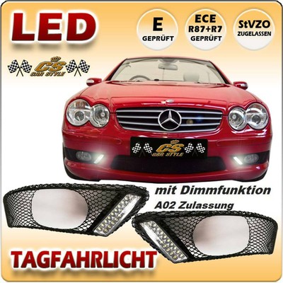 Mercedes Benz Sl 55 Amg R230 Led Tagfahrlicht Set Im Amg Gitter Bj 2001 2006 Neu Ebay