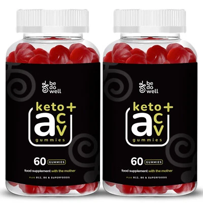 IZKAN Apple Cider Vinegar 1200 KETO ACV Gummies Vitamin B12 Ginger Juice Diet & Health