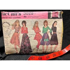 McCall's #092 Classic 70's Skirt  Quick & Easy Step-By-Step