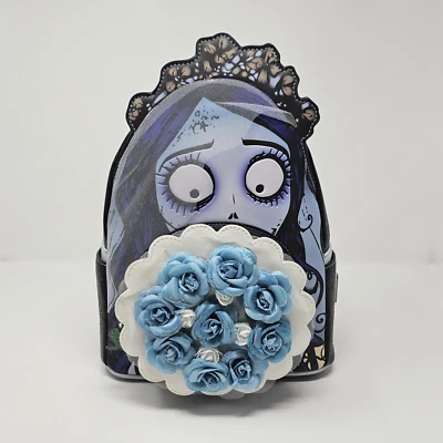 🌍📦 Loungefly Corpse Bride Emily Bouquet Nightmare Rucksack Backpack Sac - Bild 1 von 4