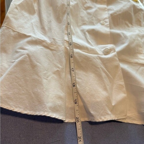Vintage Lauren Ralph Lauren peplo bianco manica 3/4 abbottonata - Foto 7 di 8