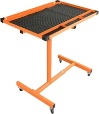 Eisen Mechanics Rolling Work Table, Adjustable Mobile Tray Table for Shop, Garag
