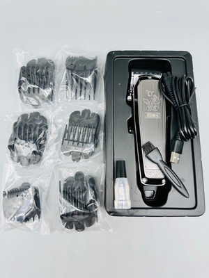 Cordless Hair Clipper Zero Gap Trimmer LED Display USB Rechargeable Steel Body