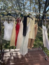 Vintage Full Slip Lace Rockabilly Satin Sears Shiny Velrose Vasserette