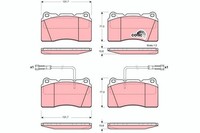 TRW BremsbelÄGe Bremsbelagsatz Vorne Passend FüR Alfa Romeo 159 166 Brera Spider