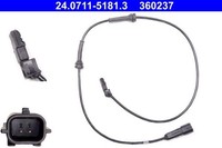 Sensor Raddrehzahl Hinten Ate 240711 51813 FÜR Renault Raddrehzahlsensor
