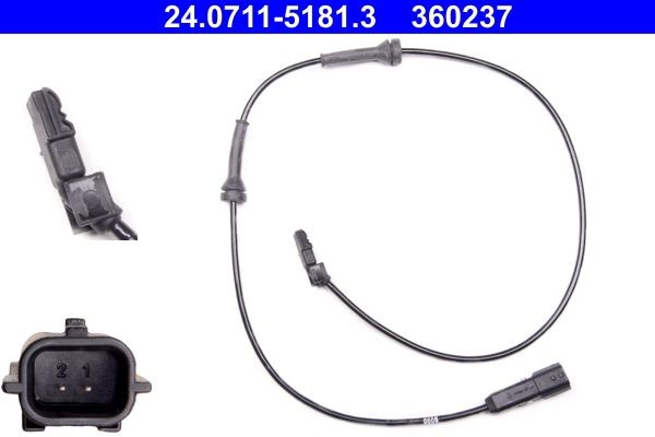Sensor Raddrehzahl Hinten Ate 240711 51813 FÜR Renault Raddrehzahlsensor-image