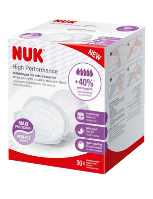 NUK Stilleinlagen 30 Stück Einzeln Verpackt Weich Saugvlies 