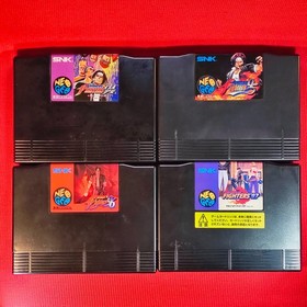 AES King Of Fighters Neo Geo Lot 4 Set 94 95 96 97 Figure ROM KOF SNK Genuine JP