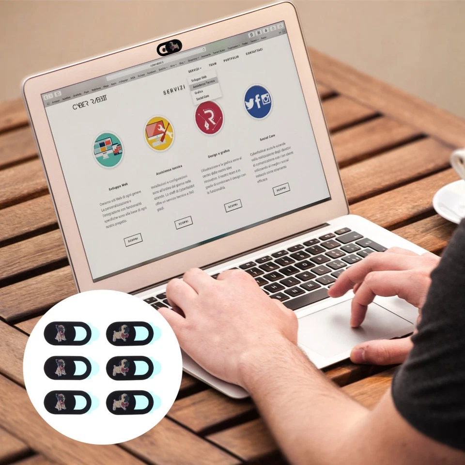 6 stücke Hund Computer Telefon Webcam Cover Creative Premium Zarte Webcam Cover