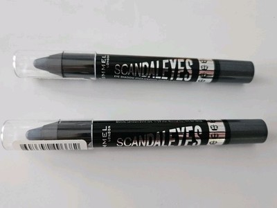 2x Rimmel London Scandal Eyes Eye Shadow Stick 004 Guilty Grey Neu