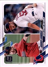 Trevor Stephan / Nick Sandlin RCOM Rookie 2021 Topps Update #US121 Indians