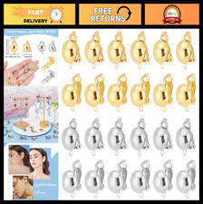 40pcs Clip-on Earring Converters, Brass Easy Open Loop Findings for Non-Pierced