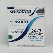 Sensodyne Advanced Whitening Toothpaste, 6.5 Ounce | 4 pack
