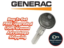 Generac Generator Replacement Spare Keys Made Cut to Key Code 0G66240