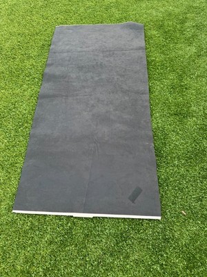 Alcantara 9040 Stoff tief schwarz mit Schaum Kaschiert 150 cm x 100 cm reststück