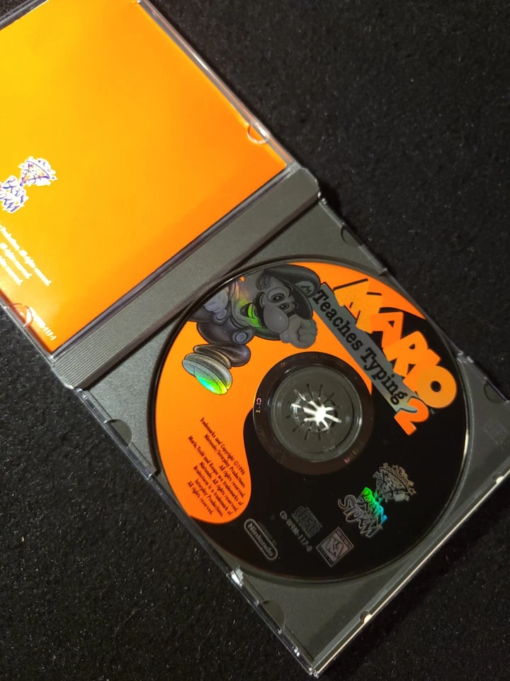 Mario Teaches Typing 2 Win/Mac 1996 CD-ROM Game Nintendo OLP  - Image 3 of 4