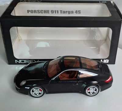 Porsche 911 997 Targa 4S 2007 Basalte Black 1/18 Norev 187506