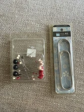 Bazzill Basics Really BIG Paper Clips & Decorative Heart Pins Scrapbooking Lot